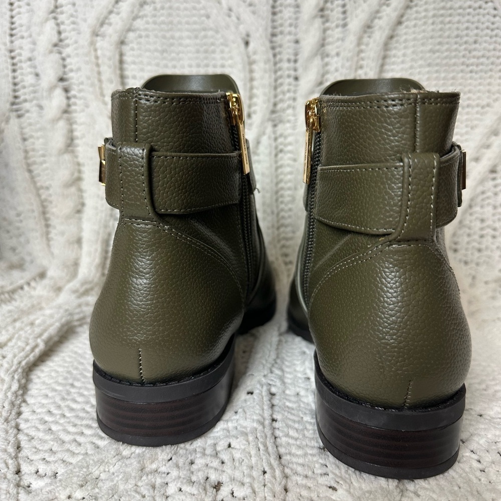 MICHAEL MICHAEL KORS Jilly Faux Pebbled Leather Ankle Boot Size 6 - Picture 3 of 9